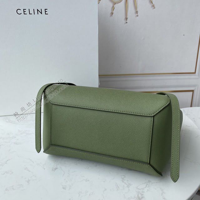Celine女包 賽琳經典款大號女包 Celine belt bag 掌紋牛皮鯰魚包 189103  slyd2189